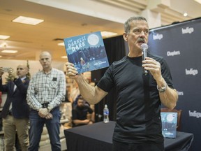 Chris Hadfield discusses his children's book The Darkest Dark at the Chapters bookstore in Pointe-Claire on Sunday, Nov. 20, 2016.