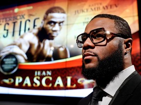 Jean Pascal announces his return to the boxing ring during a press conference in Montreal on Wednesday November 23, 2016.