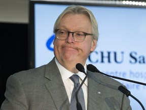 File photo: Quebec Health Minister Gaétan Barrette.