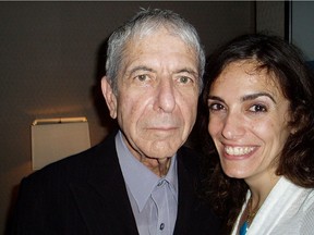 Montreal singer-songwriter Neema with her friend and mentor Leonard Cohen, who died Nov. 7, 2016.
