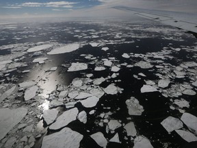 Sea ice floats near the coast of West Antarctica as seen from a window of a NASA Operation IceBridge airplane on October 27, 2016 in-flight over Antarctica. NASA's Operation IceBridge has been studying how polar ice has evolved over the past eight years and is currently flying a set of 12-hour research flights over West Antarctica at the start of the melt season. Researchers have used the IceBridge data to observe that the West Antarctic Ice Sheet may be in a state of irreversible decline directly contributing to rising sea levels. NASA and University of California, Irvine (UCI) researchers have recently detected the speediest ongoing Western Antarctica glacial retreat rates ever observed. The United Nations climate change talks begin November 7 in the Moroccan city of Marrakech.