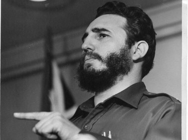 Fidel Castro in Montreal in April 1959.