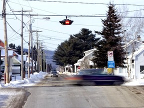 The small Quebec town of Hérouxville is blanketed in snow in January 2007. Rules adopted by the town's council included a prohibition on the stoning of women.