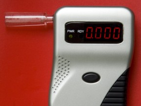 This device, commonly known as a Breathalyzer, measures blood alcohol content.