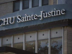 The main entrance to the Ste-Justine Hospital in Montreal.
