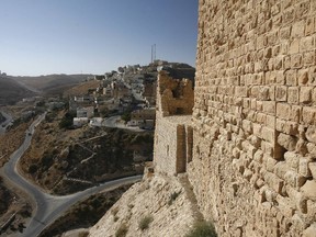 The Karak Castle in the Village of Karak in Jordan.