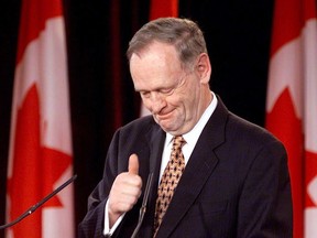 Former prime minister Jean Chrétien, photographed here in 2000,  was admitted to hospital in Hong Kong.
