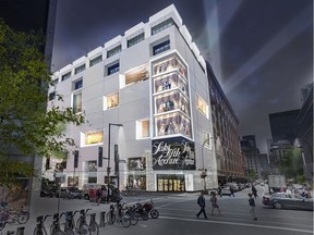 Artist's rendering of Saks Fifth Avenue store planned for the downtown Hudson Bay store in Montreal.  (Saks)