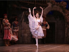 Dancers of the Shanghai Ballet in Pierre Lacotte's version of the classic 19th century story ballet, Coppelia.