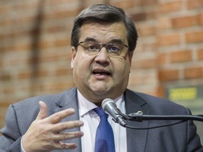 Montreal Mayor Denis Coderre speaks during a news conference in Montreal Nov. 24, 2016.