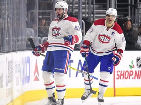 Alexander Radulov (#47) of the Montreal Canadiens celebrates his power-play goal in front of Max Pacioretty (#67) against the Los Angeles Kings during the second period at Staples Center on Dec. 4, 2016 in Los Angeles, California. Many were skeptical when Canadiens GM Marc Bergevin picked up  Radulov this summer but he's been very successful so far with the Habs.