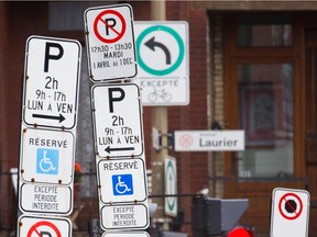 Sometimes figuring out parking restrictions in Montreal feels like learning a new language.