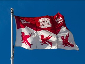 The McGill University flag.