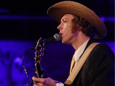 Li'l Andy performs at the tribute concert for Leonard Cohen in Montreal on Thursday December 15, 2016.