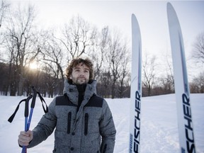 Estéban Dravet, founder of the organization Pente à Neige at Mount-Royal Park in Montreal on Wednesday, December 21, 2016. Dravet's new non-profit aims to bring downhill skiing back to Mount Royal and to provide less privileged children access to the sport.