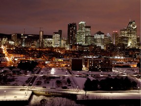 Montreal's skyline on Dec. 6, 2016.