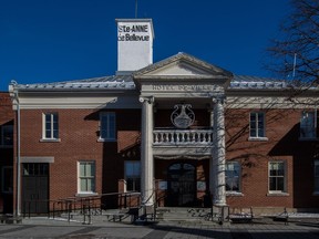 The white hose tower attached to Ste-Anne-de-Bellevue's town hall has been torn down.