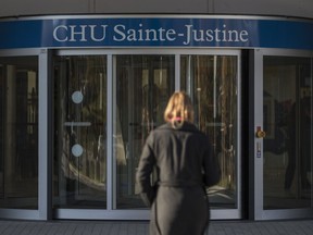 The main entrance to Ste-Justine Hospital in Montreal.