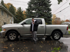 Richard Hunt with his Dodge Ram pickup truck that police believe he is driving.