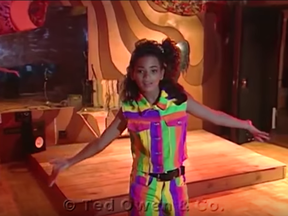 Screen grab from YouTube video of 10-year-old Beyoncé.