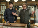 Habs goalie Carey Price, left, and Au Pied de Cochon chef Martin Picard are seen in this screen grab from YouTube video At the Shack with Carey.