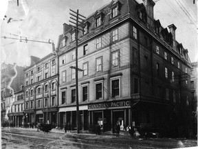 St. Lawrence Hall on St. Jacques St. was Montreal's leading hotel in the 1850s and 1860s and, during the U.S. Civil War, was a gathering place for supporters of the South.