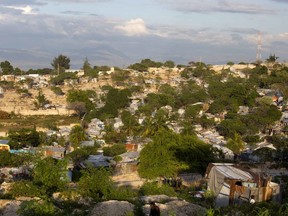 This Dec. 5, 2016 photo shows the hillside Delmas tent camp set up nearly seven years ago for people displaced by the 2010 earthquake, in Port-au-Prince, Haiti. The number of people in these makeshift communities has declined since the aftermath, but those who remain are a stubborn reminder that this impoverished country has yet to fully recover.