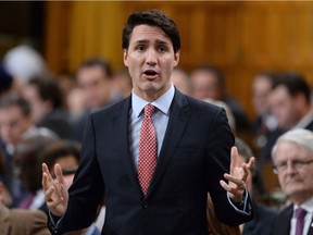 Prime Minister Justin Trudeau answers a question during question period in the House of Commons on Parliament Hill in Ottawa on Tuesday, Dec.13, 2016.