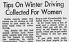 The Montreal Gazette had some advice for women in its Dec. 18, 1961 edition. Men can benefit, too.