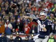Tom Brady of the New England Patriots attempts a pass against the Pittsburgh Steelers during the third quarter in the AFC Championship Game at Gillette Stadium on Sunday, Jan. 22, 2017, in Foxboro, Mass.