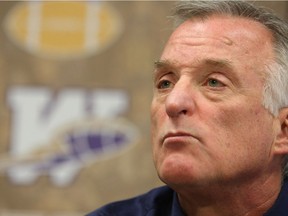 Blue Bombers' Joe Mack talks to media on Monday, November 8, 2010.