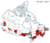 There were a smattering of weather watches across Canada Jan. 3, 2017.