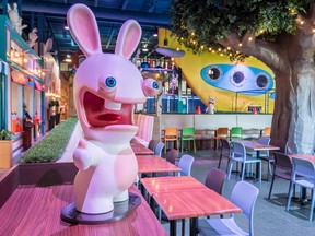 The eponymous Ubisoft creatures feature at the Rabbids Amusement Center in Pointe-Claire.
