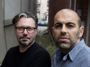 Frank Fiorito, left, and Nabil Mehchi are the creators of the documentary series Interrupt This Program. The Season 2 première, which airs Feb. 5, is set in Moscow.
