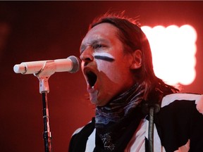 Arcade Fire's Win Butler performs at Montreal's Parc Jean-Drapeau in August 2014.