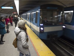 The Cote-des-Neiges station on the métro Blue Line on Wednesday February 24, 2016.