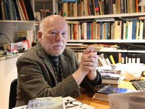 Retired McGill professor Don Donderi in his office at home on January 13, 2017.