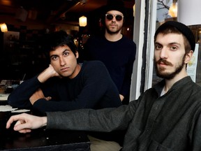 Susil Sharma, left, Raphael Bussieres and Matthew Fiorentino honed the sound of Heat's full-length debut, Overnight, while on the road.