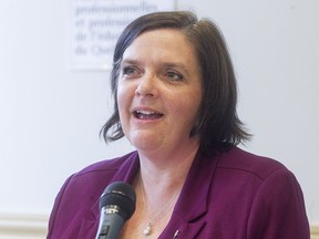 Corinne Payne (pictured in 2015), president of the Fédération des comités de parents du Québec, said of school weigh-ins: “There’s no uniformity, there’s no best practices, there’s no guaranteed followup."