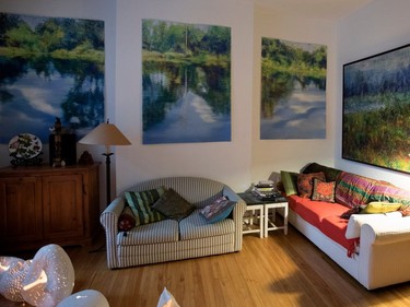 The living room in the home of Victoria Block  in Montreal.