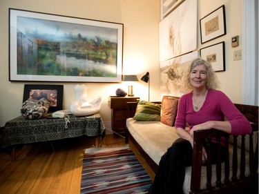 Victoria Block sits in the dining room in her Montreal home.