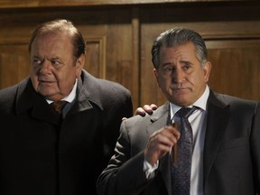 From left, Paul Sorvino as Nico Rizzuto Sr. and Anthony LaPaglia as Vito Rizzuto in Bad Blood, a TV series to be broadcast on City, FX and Radio-Canada in fall 2017.