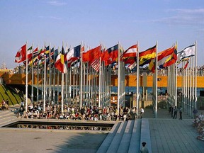 Place des Nations at Expo 67 world fair in Montreal.