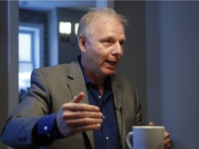 Parti Québécois Leader Jean-François Lisée speaks during an interview in Quebec City on Thursday January 12, 2017.