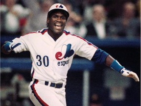 Tim Raines, seen here with the Montreal Expos in 1989, played for six major league teams from 1979 to 2002.