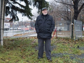 Roger Nincheri, grandson of Guido Nincheri at the Montreal park named after his artist grandfather.