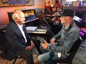 Everyone loves Gord Downie (right), but public feelings toward Peter Mansbridge are mixed.