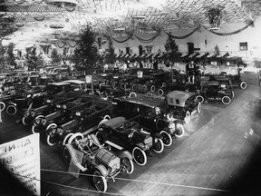 Automobile exhibition, Montreal, about 1914.