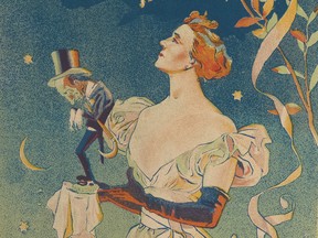 Detail from a poster for le Concert de la Scala, with Yvette Guilbert, 1893.