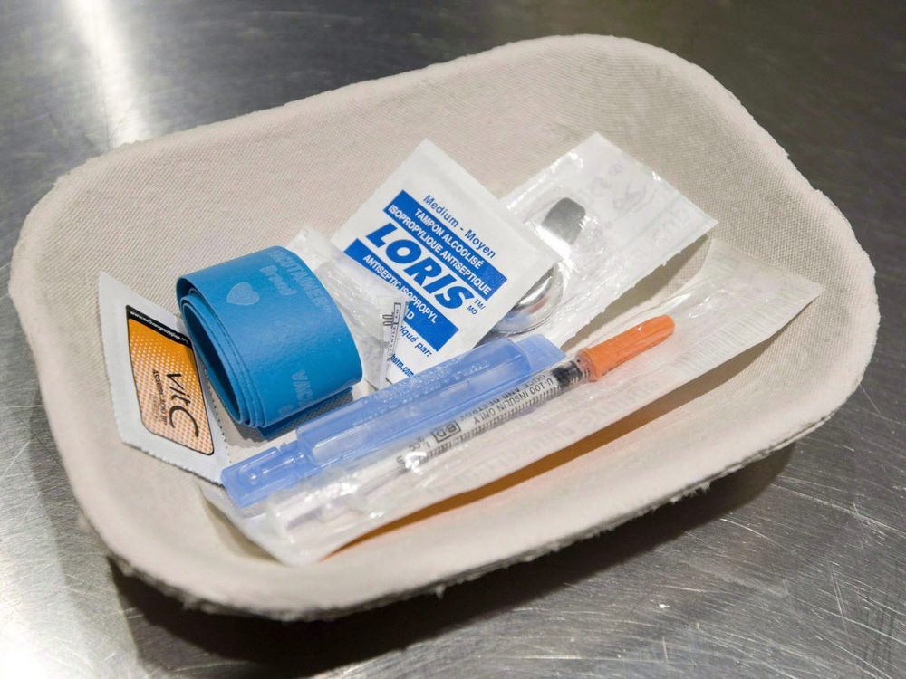 Three Safe Injection Sites Approved For Montreal Montreal Gazette   A Injection Kit Is Seen In Vancouver Tuesday May 6 2008 